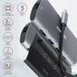 Kép 2/8 - Axagon HMC-6M2 SUPERSPEED USB-C COMBO ezüstfekete  6IN1 HUB