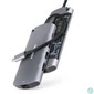 Kép 1/8 - Axagon HMC-6M2 SUPERSPEED USB-C COMBO ezüstfekete  6IN1 HUB