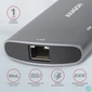 Kép 8/8 - Axagon HMC-6M2 SUPERSPEED USB-C COMBO ezüstfekete  6IN1 HUB