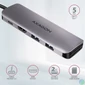 Kép 3/7 - Axagon HMC-5 SuperSpeed USB-C COMBO 5in1 HUB