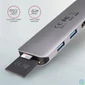 Kép 6/7 - Axagon HMC-5 SuperSpeed USB-C COMBO 5in1 HUB