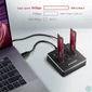 Kép 8/10 - Axagon ADSA-M2C USB-C 3.2 M.2 fekete dual dokkoló állomás