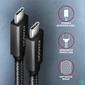 Kép 5/5 - Axagon BUCM32-CM10AB USB TYPE-C 3.2 Gen 2 -  USB TYPE-C 1 m fekete kábel