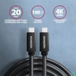 Kép 4/5 - Axagon BUCM32-CM10AB USB TYPE-C 3.2 Gen 2 -  USB TYPE-C 1 m fekete kábel