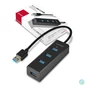 Kép 2/5 - Axagon HUE-S2B 4 portos USB3.0 gyorstöltő HUB