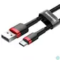 Kép 2/2 - Baseus CATKLF-C91 Cafule 2m 2A USB A/USB C piros-fekete adat- és töltőkábel