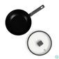 Kép 3/4 - Berlinger Haus BH/8124 Antracit Collection 28 cm wok serpenyő fedővel