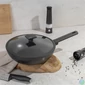 Kép 4/4 - Berlinger Haus BH/8124 Antracit Collection 28 cm wok serpenyő fedővel