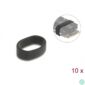 Kép 3/4 - Delock 18409 M.2 SSD és hűtőborda rögzítő 10db-os fekete gumi gyűrű