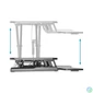 Kép 4/8 - DIGITUS DA-90380-1 asztali Ergonomikus emelőállvány