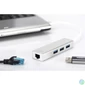 Kép 3/3 - DIGITUS USB 3.0 Gigabit Ethernet adapter + 3 portos USB HUB
