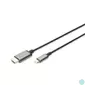 Kép 2/8 - DIGITUS DA-70821 USB C - HDMI A 1,8m szürke video átalakító kábel