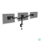 Kép 8/8 - DIGITUS DA-90362 C-bilincses univerzális (VESA 75 / 100) 3-as fekete monitor tartó konzol