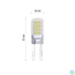 Kép 3/4 - Emos ZQ9536 2,5W (32W)/350 lm/természetes fehér Classic JC /G9 LED izzó