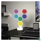 Kép 12/12 - Emos GoSmart Hexagon fehér, 6 részből álló, RGBIC dimmelhető, WiFi LED asztali lámpa
