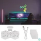 Kép 6/12 - Emos GoSmart Hexagon fehér, 6 részből álló, RGBIC dimmelhető, WiFi LED asztali lámpa