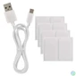 Kép 9/12 - Emos GoSmart Hexagon fehér, 6 részből álló, RGBIC dimmelhető, WiFi LED asztali lámpa