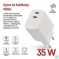 Kép 2/4 - Emos GaN PD 35 W max. univerzális USB töltő