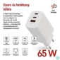 Kép 2/4 - Emos GaN PD 65 W max. univerzális USB töltő