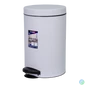 Kép 3/4 - EUROGOLD SIRIUS 14l 40x25cm fehér pedálos szemetes