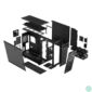 Kép 4/23 - Fractal Design Meshify 2 XL Fekete világos ablakos (Táp nélküli) E-ATX ház