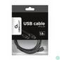 Kép 3/4 - Gembird CCP-USB2-AMBM-6 1,8m USB A apa - USB B apa fekete kábel