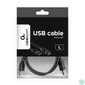 Kép 1/3 - Gembird CCP-USB2-AMCM-1M 1m USB A apa - USB C apa fekete kábel