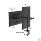 Kép 3/4 - Gembird MA-D2-03 17"-32" kétkaros asztali monitor tartó konzol