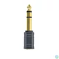 Kép 1/4 - Gembird A-6.35M-3.5F Jack stereo 6,3mm -> Jack stereo 3,5mm M/F fekete adapter