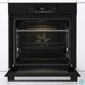Kép 2/5 - Gorenje BOS6737E06B fekete, beépíthető, sütőtér: 77L, grill, légkeverés, hidrolitikus, sütő
