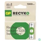 Kép 1/2 - GP ReCyko NiMH Akkumulátor HR6 (AA) 1300mAh 2db