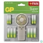 Kép 1/7 - GP B0161M Super AA 12db + AAA 12db akáli elem + ventilátor