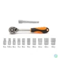 Kép 2/3 - Handy 10857A 12 db-os 1/4" - 5-13 mm dugókulcs készlet
