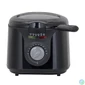 Kép 1/6 - Hausberg HB-1331NG 2.5 literes 1450W ablakos fekete elektromos olajsütő