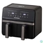 Kép 3/3 - Hausberg HB-2373NG 2200-2400W dupla kosaras fekete 8,4 L forrólevegős sütő (air fryer/airfryer)