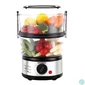 Kép 1/4 - Hausberg HB-1350 400W rozsdamentes acélházas, 2 szintes 4,8L, gőzölési funkcióval, rizsfőzővel, ételfőző gép