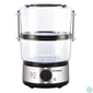 Kép 2/4 - Hausberg HB-1350 400W rozsdamentes acélházas, 2 szintes 4,8L, gőzölési funkcióval, rizsfőzővel, ételfőző gép