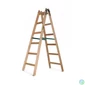 Kép 1/5 - DRABEST STANDARD 2x6 lépcsős fa létra, összecsukható