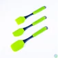 Kép 1/2 - IRIS KT-231-G szilikon 3 darabos szett, sütőecset és spatulák, zöld