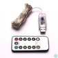 Kép 2/2 - Iris 8 programos 10m/távirányítós/több színű/100db LED-es/USB-s fényfüzér, fénydekoráció