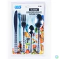 Kép 2/3 - IRIS KT-560 Classic 16 db-os ezüst evőeszköz készlet