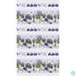 Kép 3/5 - IRIS tekercses csomagoló papír, levendula, különböző mintákkal, 200x70cm, 60g/m2