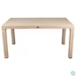Kép 1/3 - IRIS GF-800C ORIGINAL CAPPUCCINO műanyag kerti asztal rattan 90x150cm