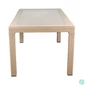 Kép 1/3 - IRIS GF-810C ORIGINAL CAPPUCCINO műanyag kerti asztal rattan üveglappal 90x150cm