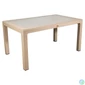 Kép 3/3 - IRIS GF-810C ORIGINAL CAPPUCCINO műanyag kerti asztal rattan üveglappal 90x150cm