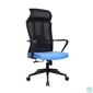 Kép 2/5 - IRISOffice Astra kék/fekete ergonómikus, szövet-hálós irodai forgószék fej és háttámasszal