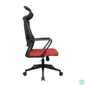 Kép 3/4 - IRISOffice Astra narancs/fekete ergonómikus, szövet-hálós irodai forgószék fej és háttámasszal