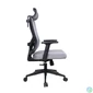Kép 3/4 - IRISOffice Eclipse szürke ergonómikus, szövet-hálós irodai forgószék fej és háttámasszal