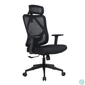 Kép 2/4 - IRISOffice Eclipse fekete ergonómikus, szövet-hálós irodai forgószék fej és háttámasszal
