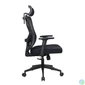Kép 3/4 - IRISOffice Eclipse fekete ergonómikus, szövet-hálós irodai forgószék fej és háttámasszal